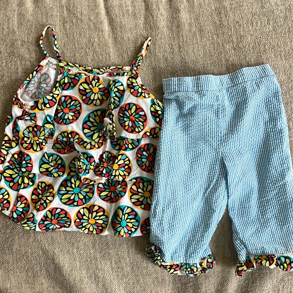 Little Threads seersucker set